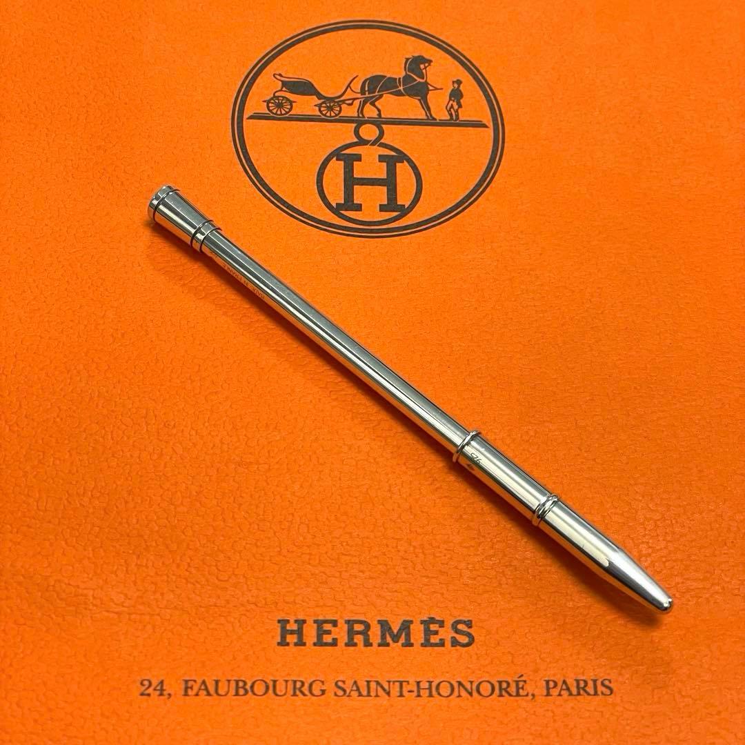 ク/HERMES/エルメス/アジェンダ/ボールペン/シルバー/インク有り