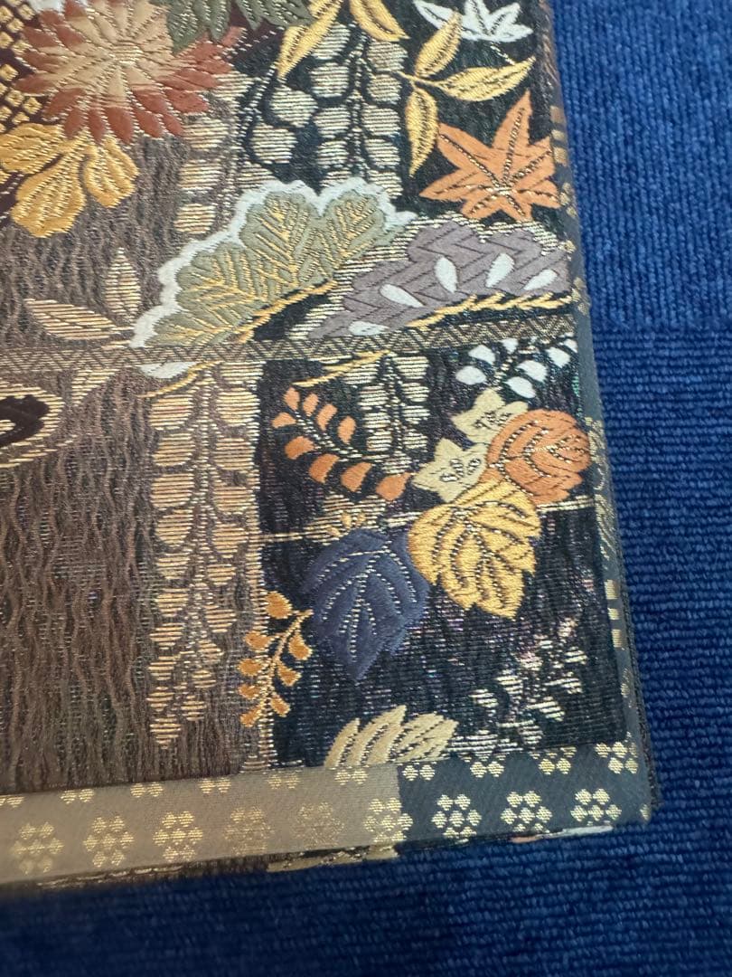 2663袋帯 古代彫金紋 西陣織 金糸 高級上質上品 約440cm 未使用