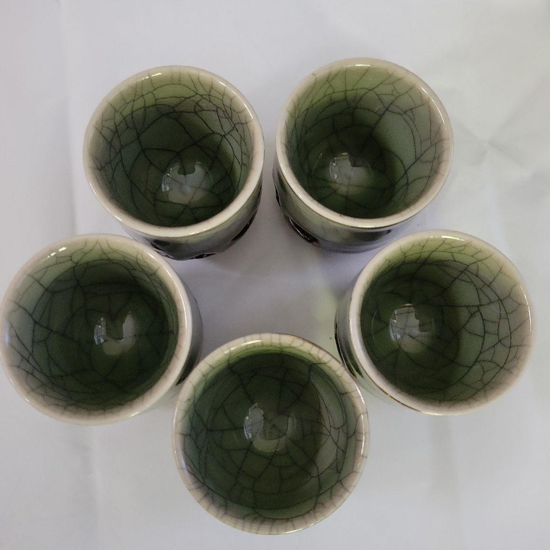 【送料込】大堀相馬焼き（徳利2個+おちょこ5個）