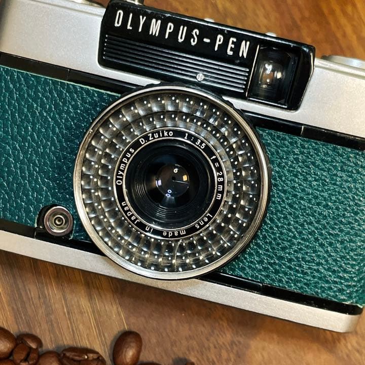 ✴️みさん専用フルセット✴️グリーンレザー✴️オリンパスPEN EE-3 完動