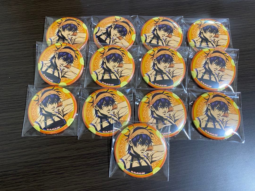 ナランチャAGF缶バッジジョジョの奇妙な冒険黄金の風 5部 13個 1点サビ