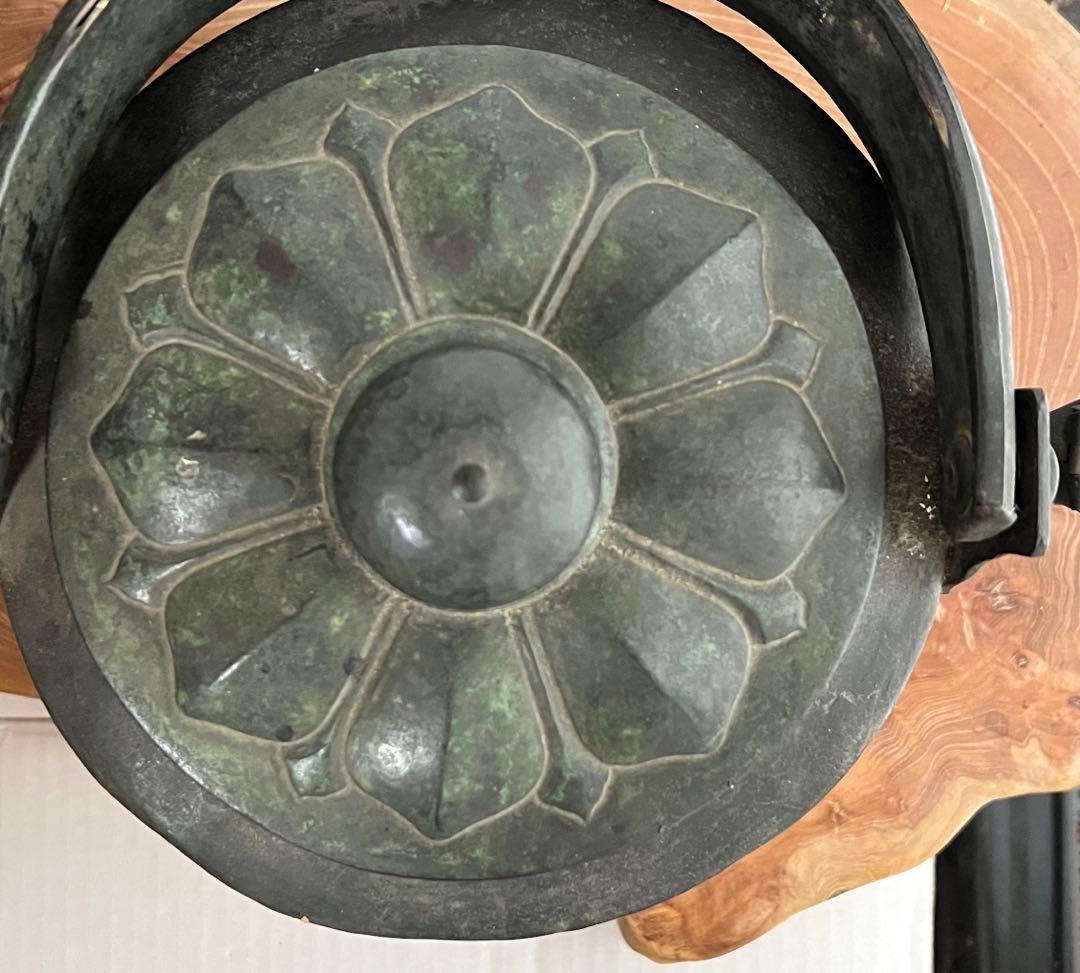 お値下げ　特大サイズ　やかん　薬缶　金属製　アンティーク