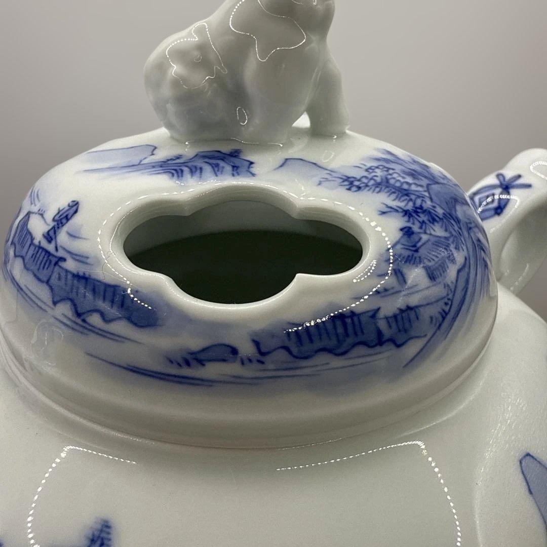 平戸嘉久正窯 青白磁 山水画 香炉