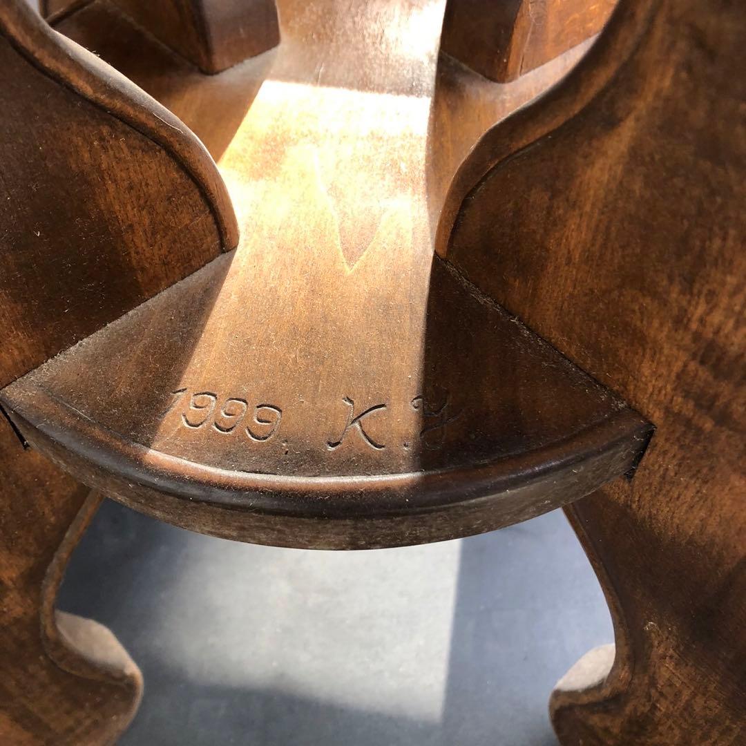 木製花彫刻ダイニングテーブルセット