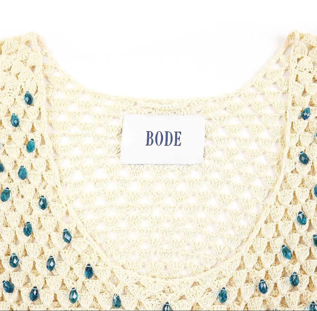 BODE NY ボーディー Beaded Crochet タンクトップ　XS-S