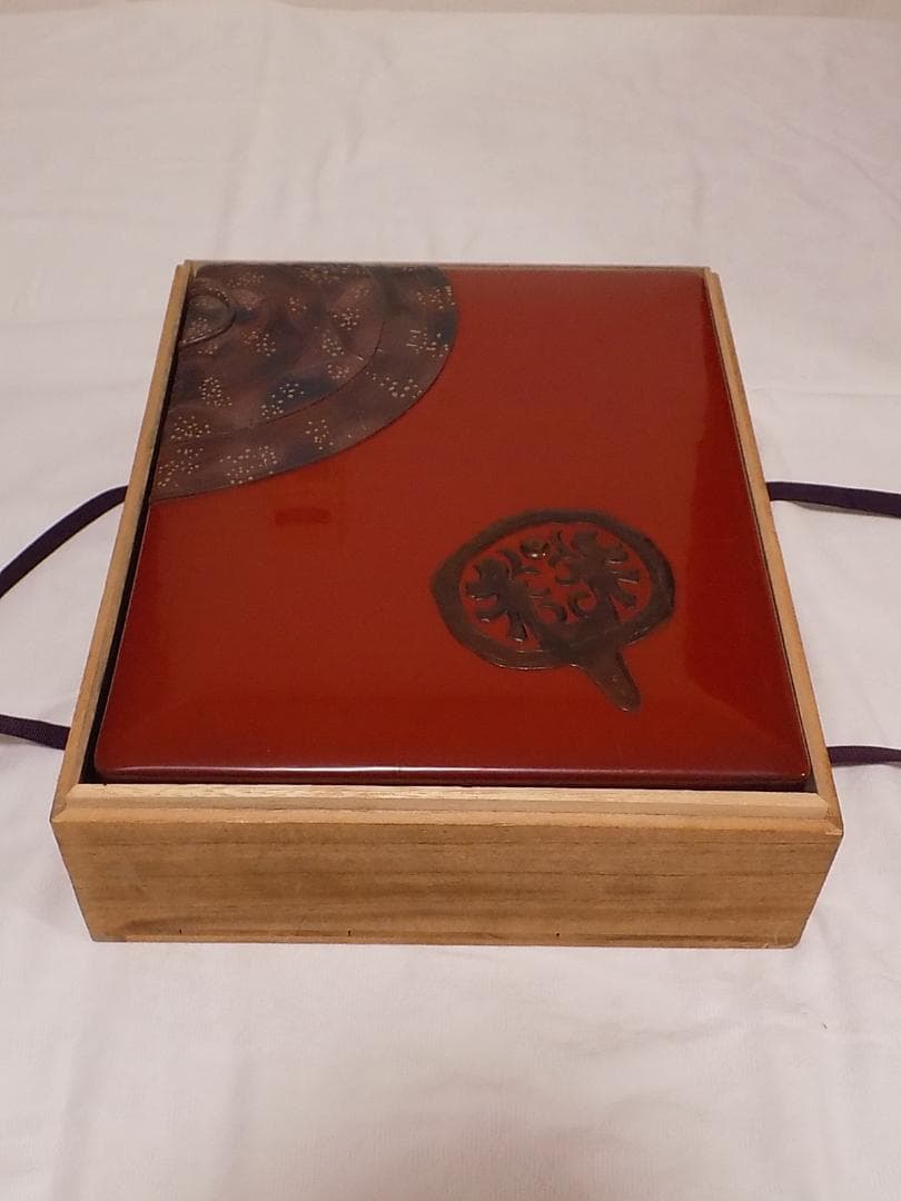 古い琉球漆器　文箱　長期保管品箱入り　メンテナンス済み