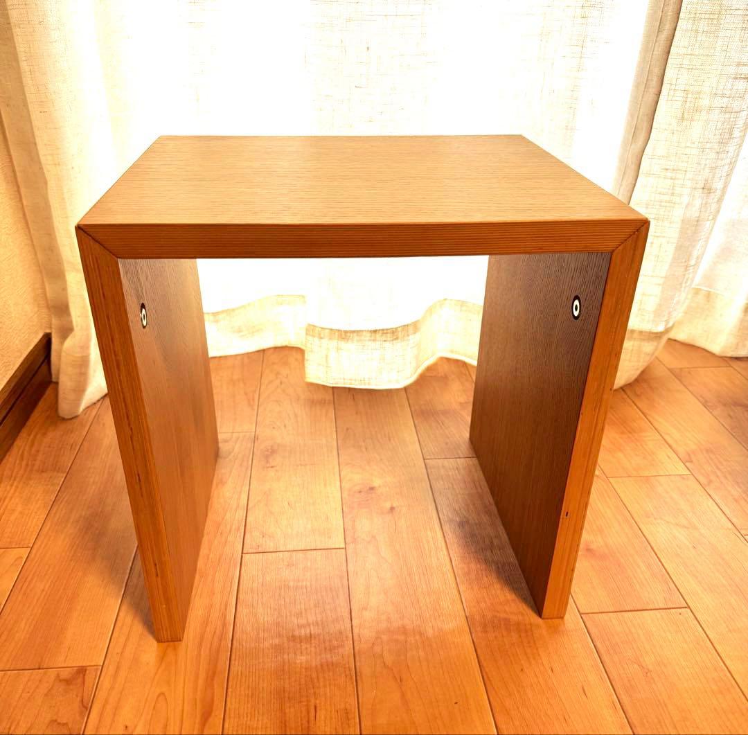 ⭐️未使用⭐️無印良品 コの字の家具 オーク材 サイドテーブル 幅35cm
