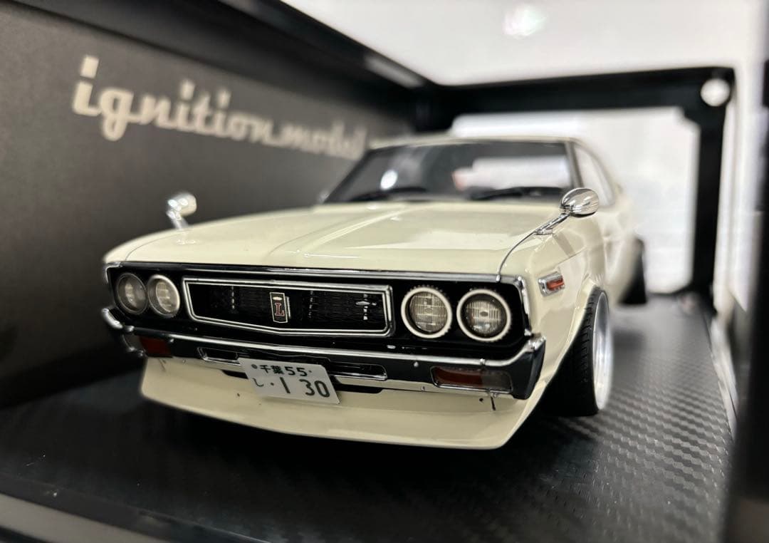 1/18 イグニッションモデル　日産ローレル　ワタナベ　オバフェンカスタム