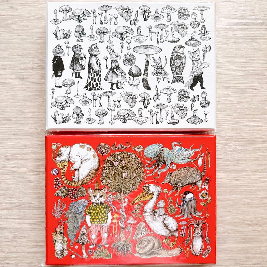 ヒグチユウコ ホルベイン おどうぐばこ 2色セット 赤 白 ボリス雑貨店