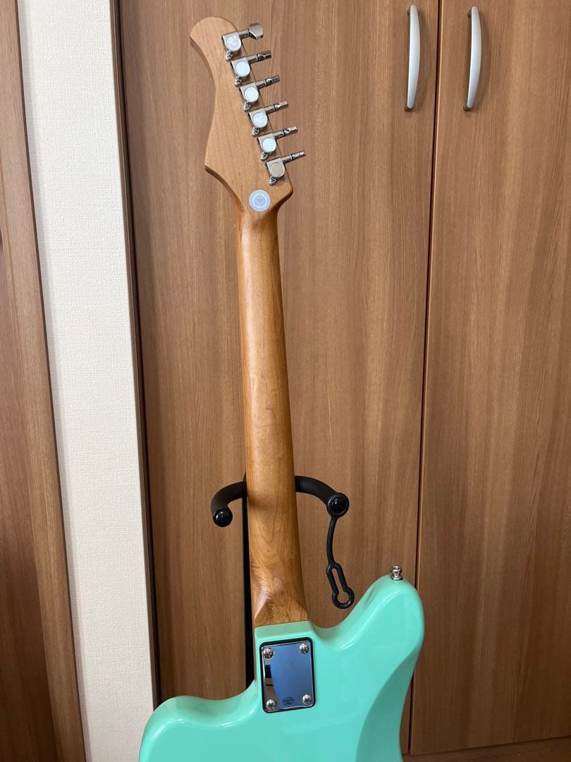 バッカス　エレキギター　Bacchus BJM-1 サーフグリーン　専用ケース付