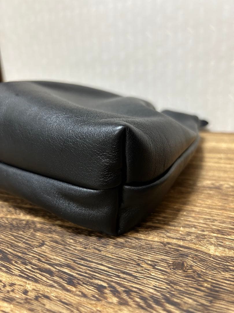 gemeil　レザーワンハンドルバッグ　ブラック