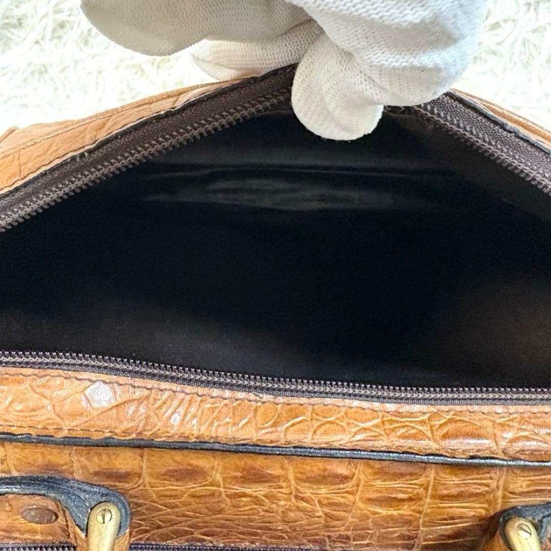 ✨良品✨ バリー　クロコ型押し　ミニボストンバッグ　ビジネスバッグ　ユニセックス