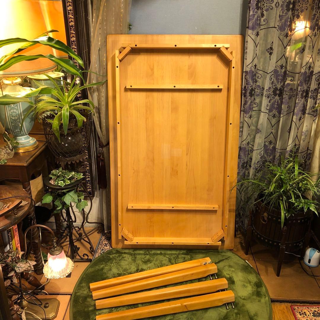 コオロギ　アルダー　ソリッド　オイルフィニッシュダイニングテーブル