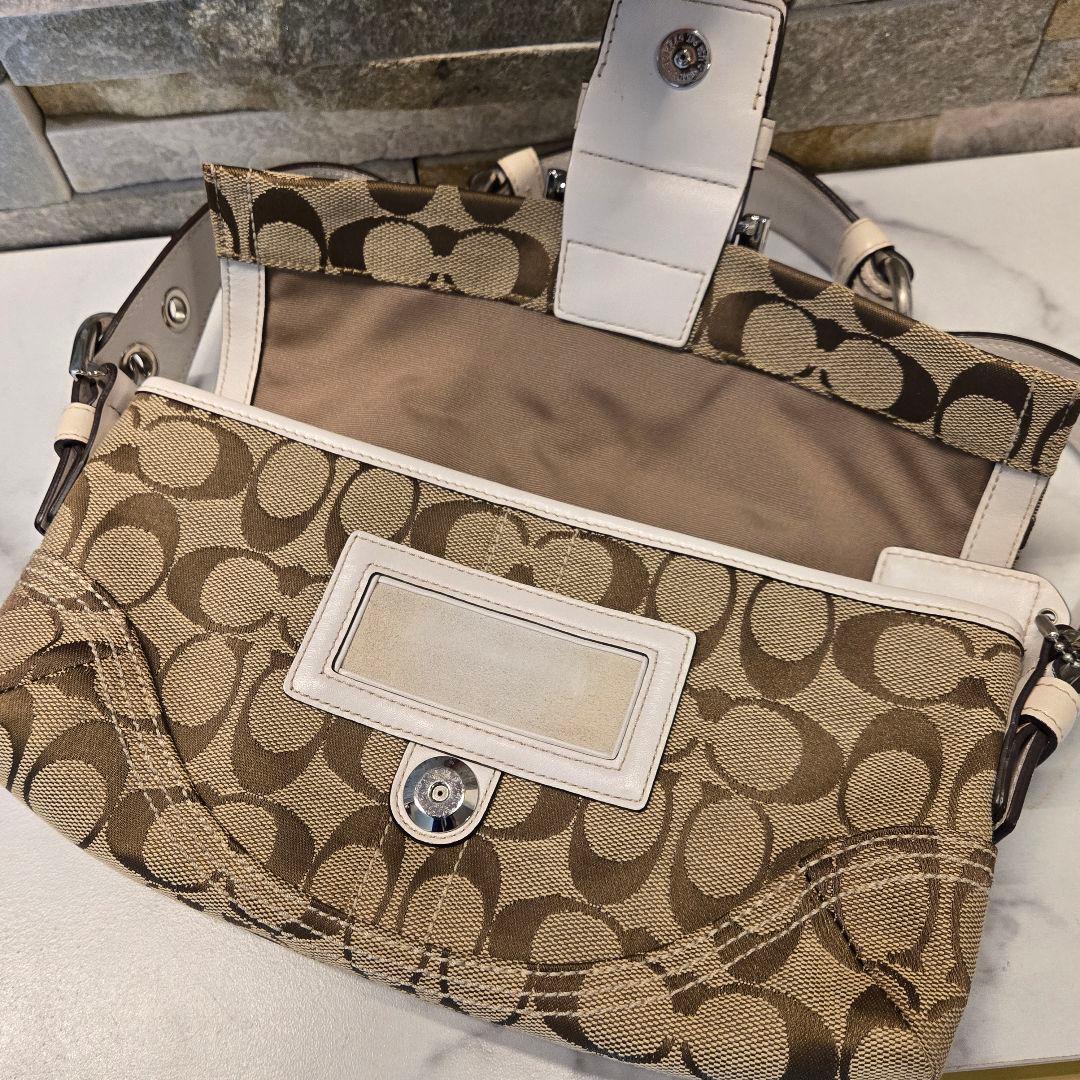 美品　COACH　コーチ　ワンショルダー ソーホー シグネチャー レザー