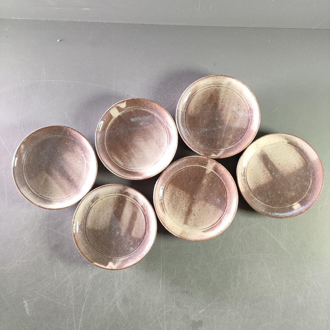 A893-2/萩焼/土和窯/珈琲茶碗/カップ＆ソーサー/6客/