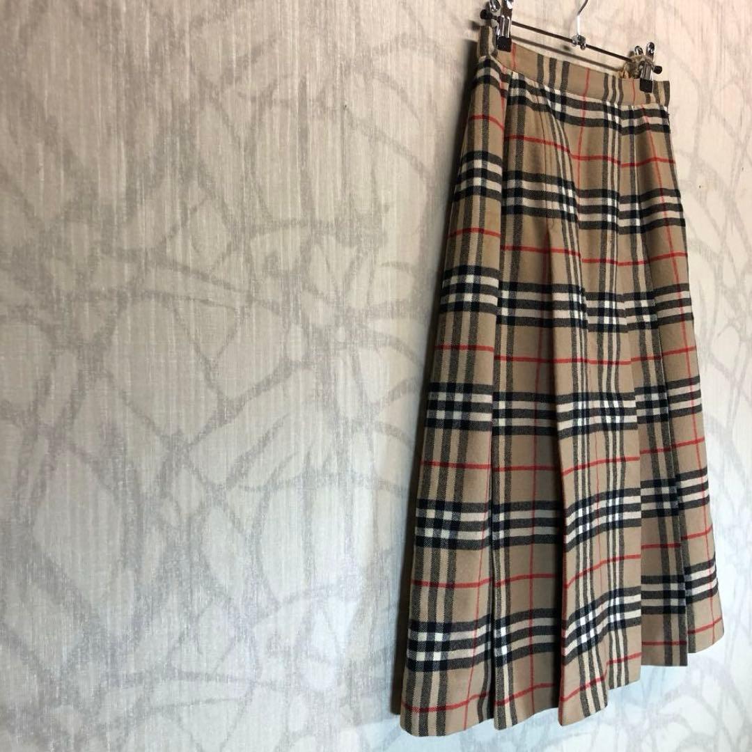 バーバリーズ　BURBERRY 90s ノバチェック柄 プリーツスカート　 R