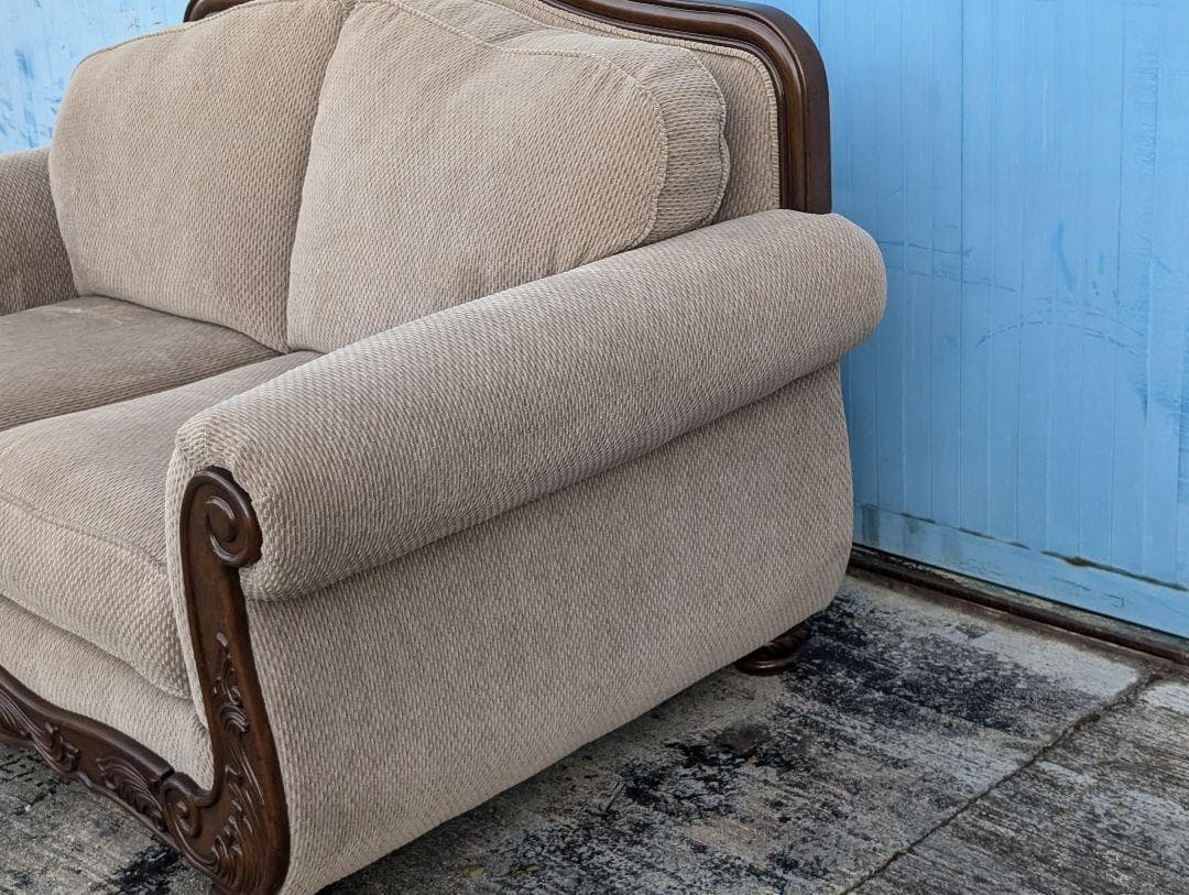 ◇Ashley アシュレイ トリプルソファ 3人掛け ヨーロピアン ビンテージ