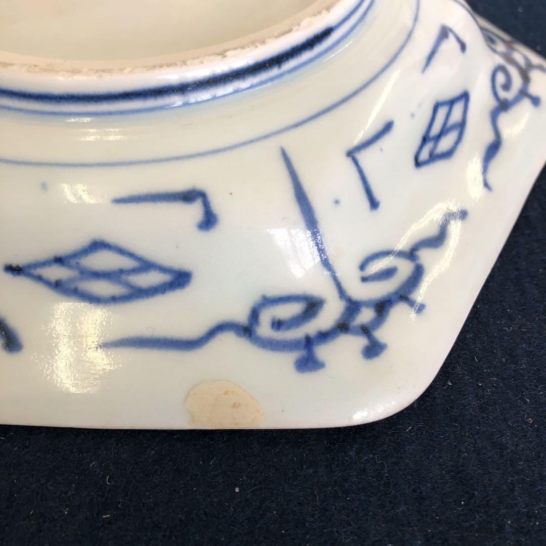 やきもの•陶磁器　麒麟文六角皿　1客