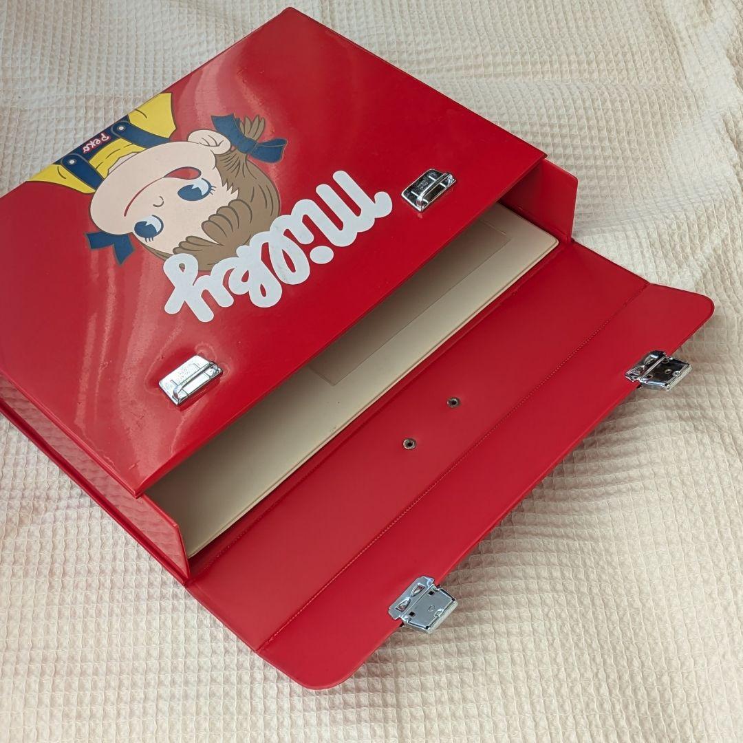 ペコちゃん ステーショナリーケース トランク 不二家 公式 昭和レトロ 中古