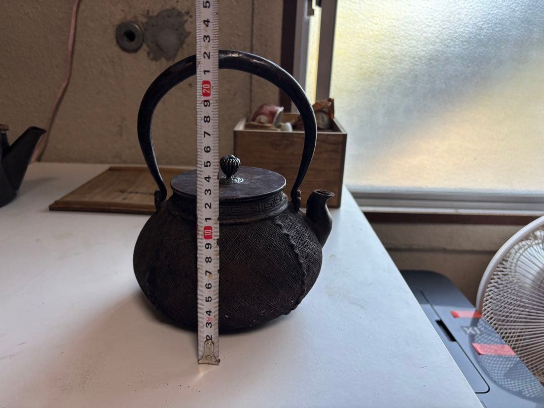 光玉堂 銀摘 鉄瓶 稀有 水漏れ無し / 龍文堂 亀文堂 光玉堂