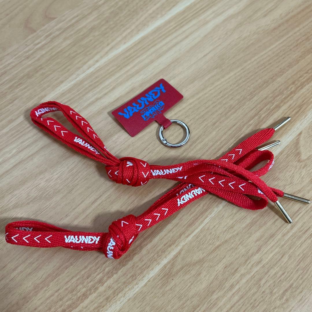 VAUNDY 靴紐 “HINODE” とスマホリング 美品