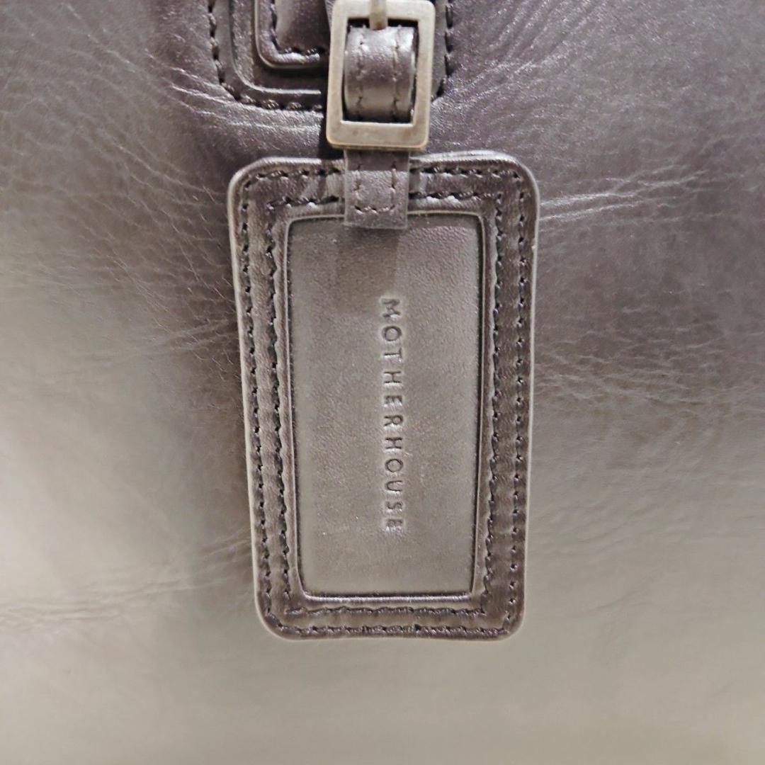 美品 マザーハウス ビジネスバッグ アンティーククラシッレザー A4 ブラック