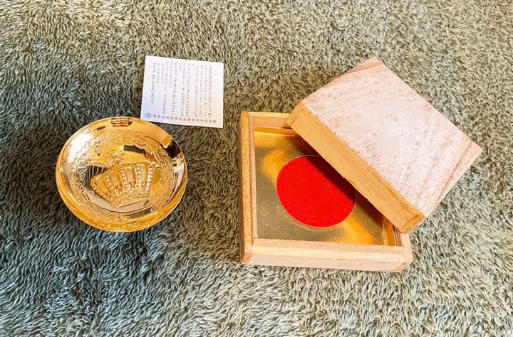 金杯 金盃 超高純度亜鉛合金 箱 証明書付き 意匠登録済 24K GP