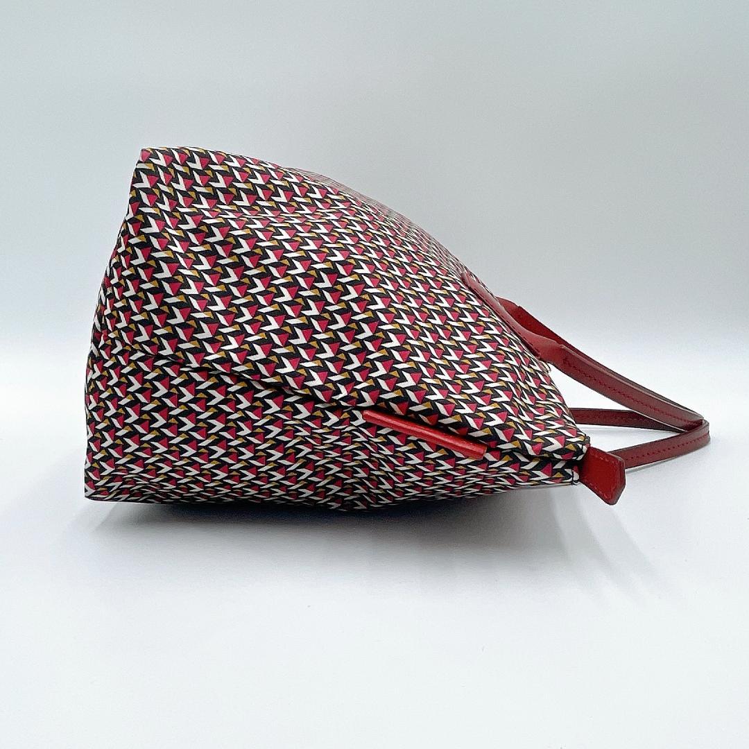 極美品 ROBERTA PIERI 2wayバッグ TATAMI 赤f261