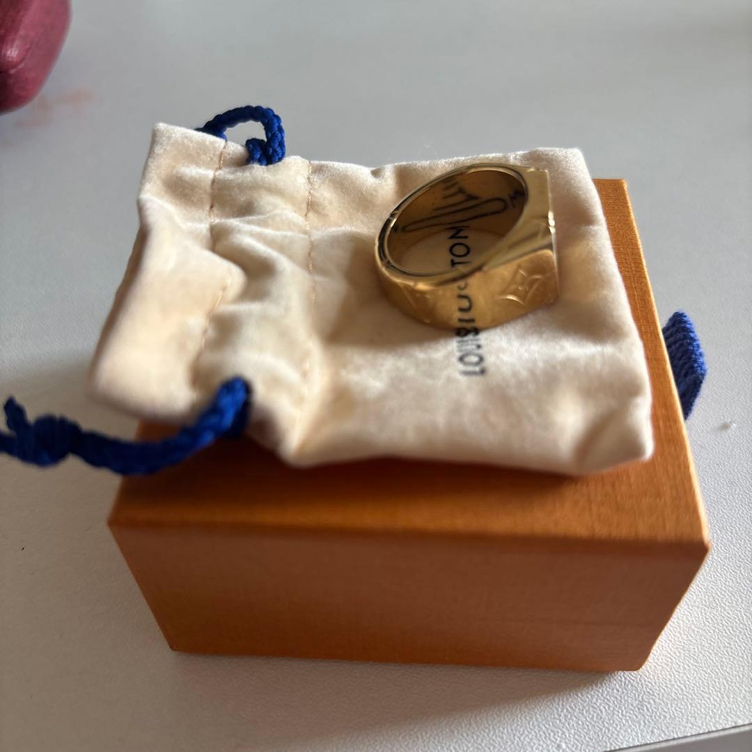 Louis Vuitton シグネットリングモノグラム M80190 ゴールド