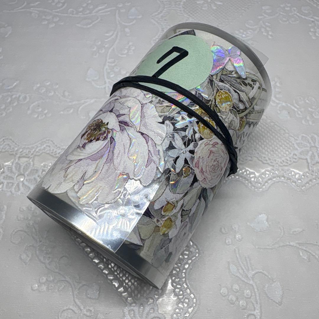 PET 防护栏⑦ 5cm×5m 海外マスキングテープ 海外マステ ガードレール