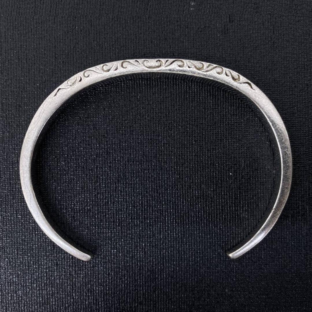 SAAD シルバー925 サンシンボル アラベスク スクエア バングル