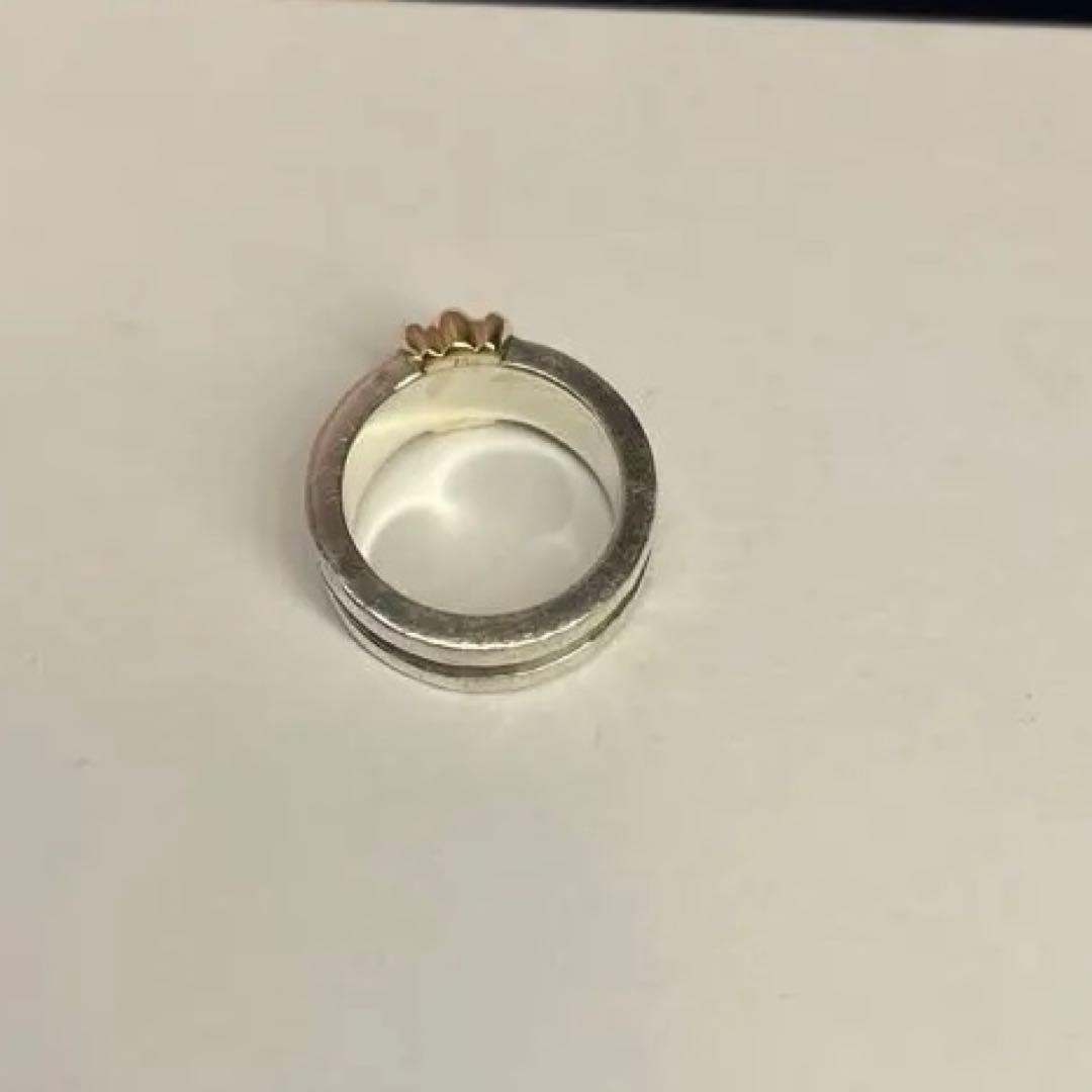 【中古】ティファニーリンググルーブドウィズ3ロウリング 約7号