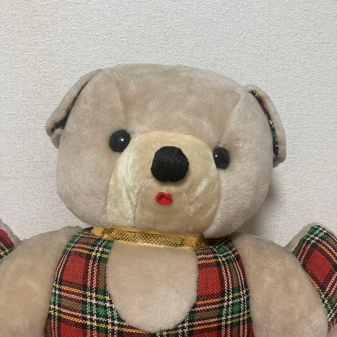 昭和レトロ　ヴィンテージ メーカー名不明　クマ　ぬいぐるみ　中古品
