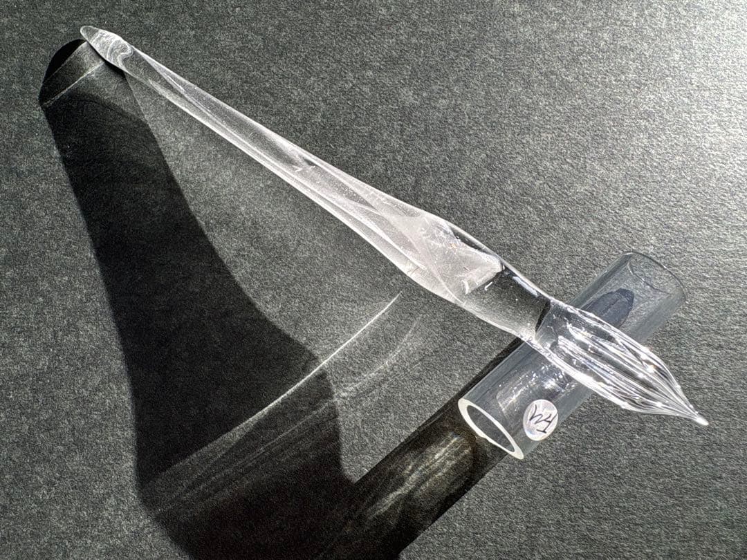 【新品未使用】ガラス工房aun ガラスペン　ダイヤモンドダスト