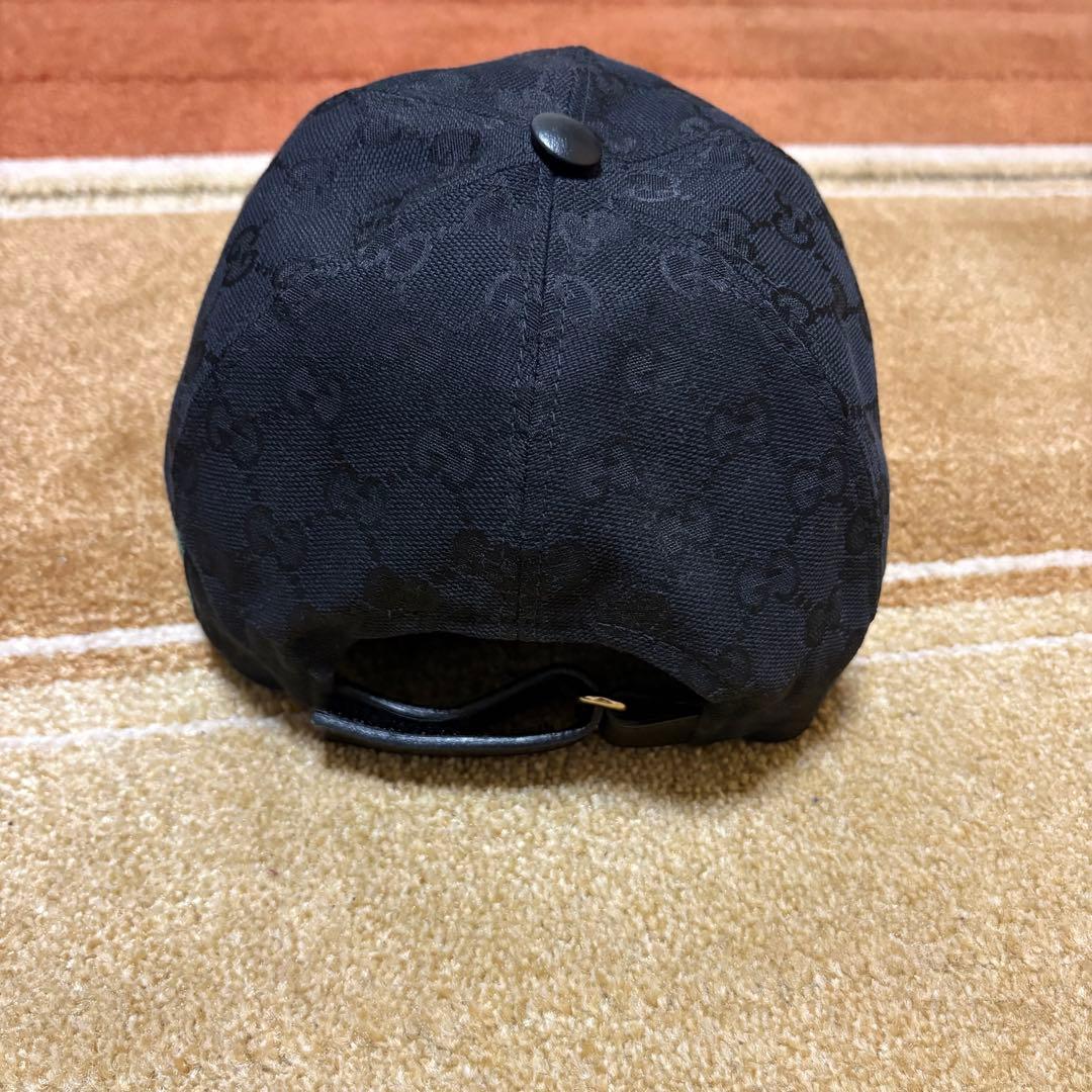 GUCCI GGキャンバス ベースボールキャップ ブラック - メルカリ