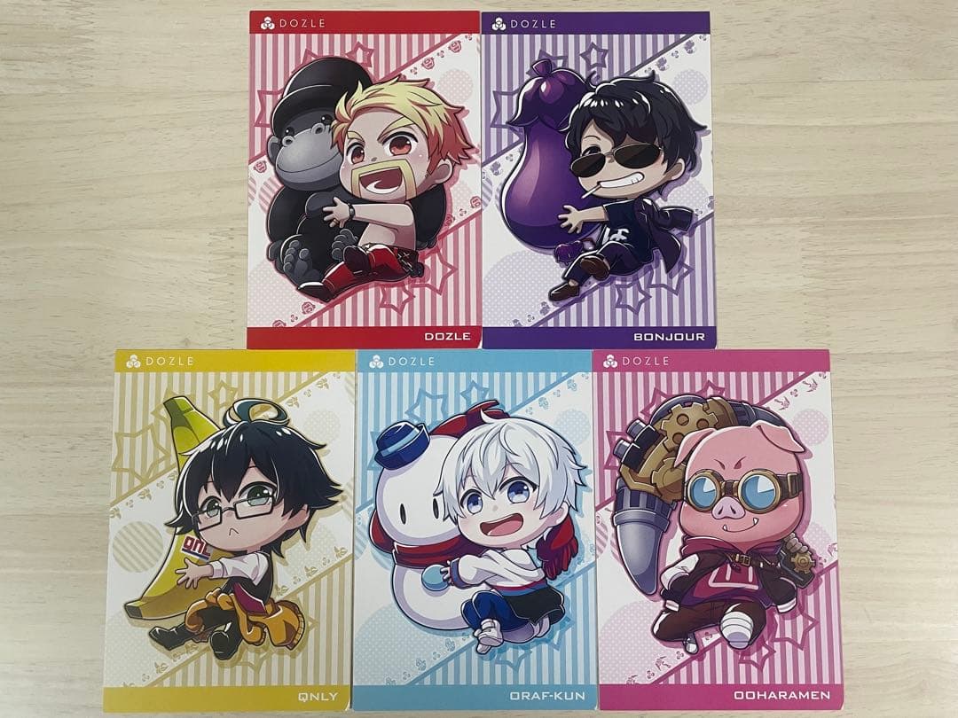 アクリルカード「ドズル社×はぴだんぶい」01/コンプリートセット(全6種