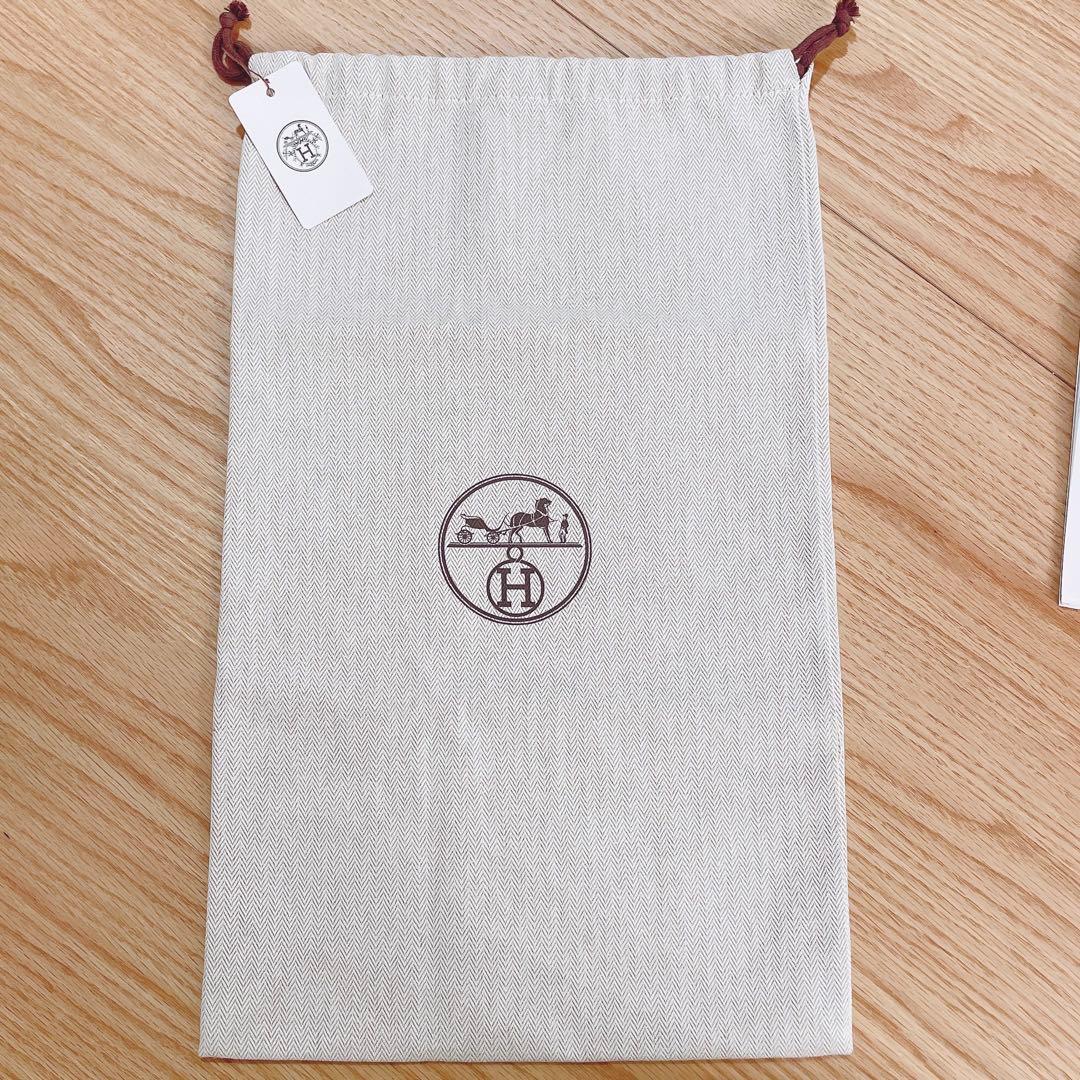 新品未使用品 HERMES 保存袋 巾着 45.5×27.5cm タグ付