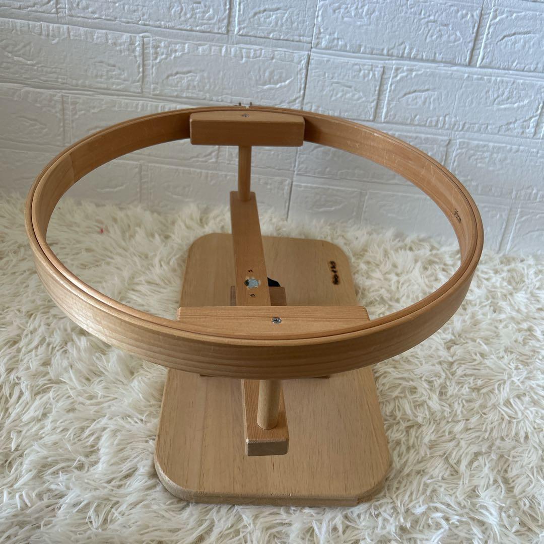 House of Bess パッチワーク　刺繍用　スタンドフープ　木製　35cm