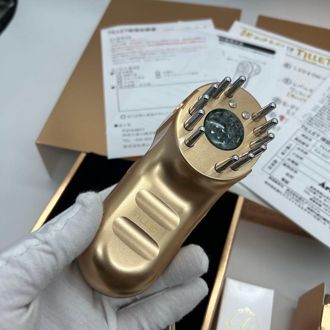 限定未使用品107,800円TILLETティレットゴールドブラック電気