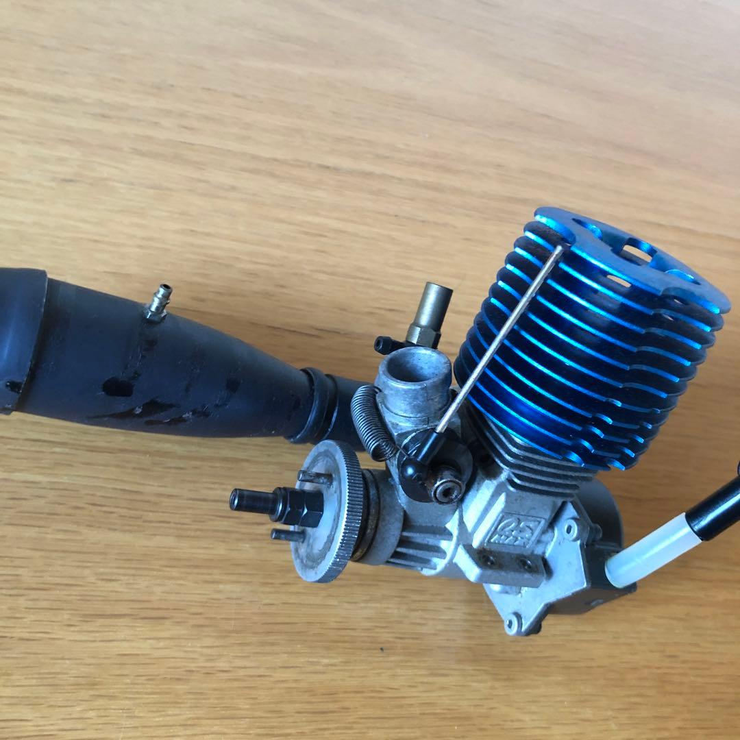 菜*花様 OS MAX 18CV-Rエンジン 青 ジャンク