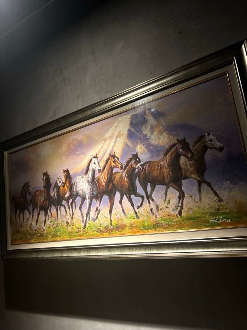 リアリズム　肉筆油彩画　【競馬】　大作 リアリズム 肉筆油彩画 【競馬】 大作 リアリズム 肉筆油彩画 【競馬