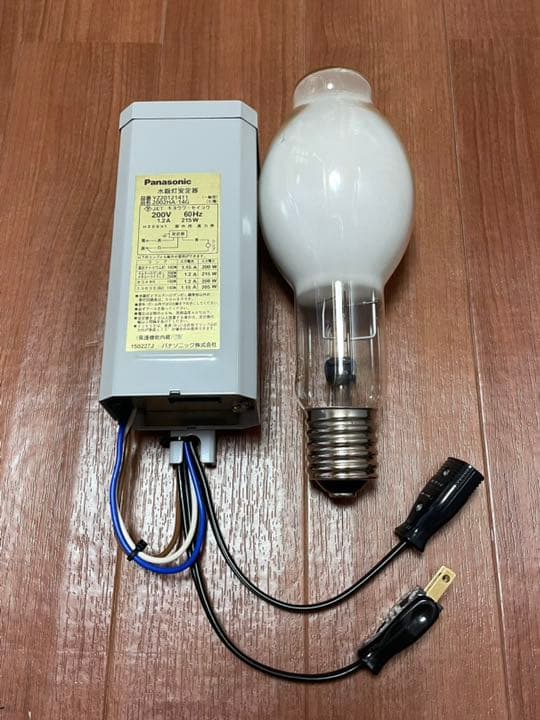 昆虫 ライトトラップ 灯火採集 水銀ランプ 安定器セット 拡散型 200W