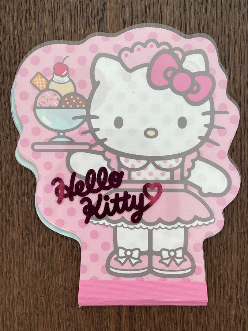 キティ平成レトロ♡ダイカットメモ♡ウェイトレス♡2002年