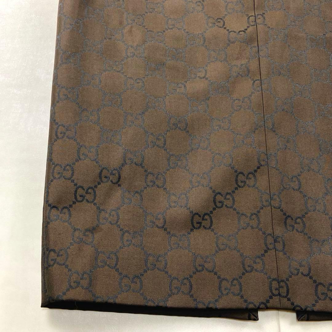 極美品 GUCCI GG柄 モノグラム スカート フロントポケット 40 L