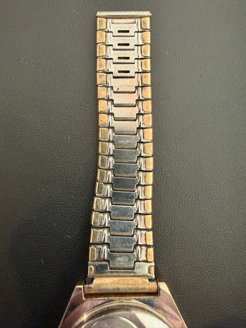 SEIKO グランドクォーツ CAP GOLD 赤SUN 可動品 電池交換済