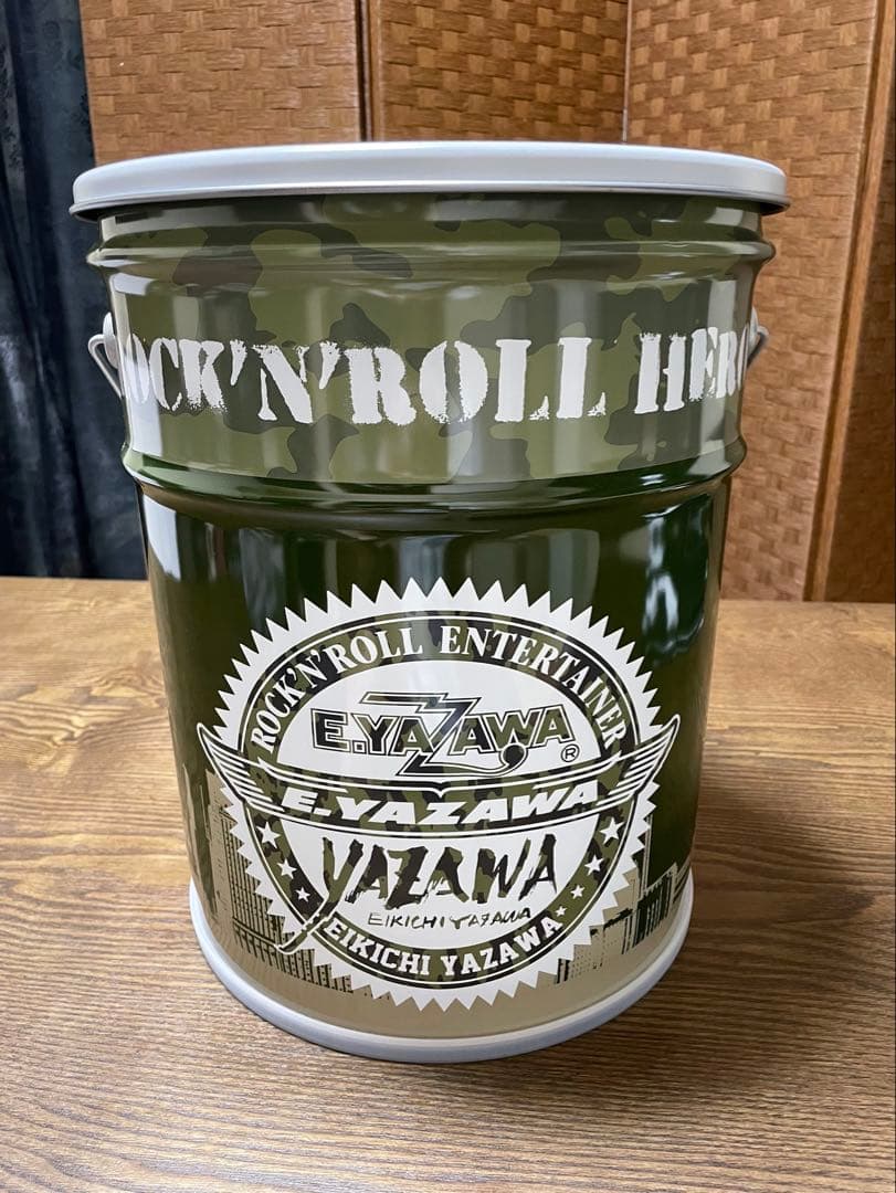 矢沢永吉チェアー缶 スペシャルビーチタオル②点セット E.YAZAWA 矢沢