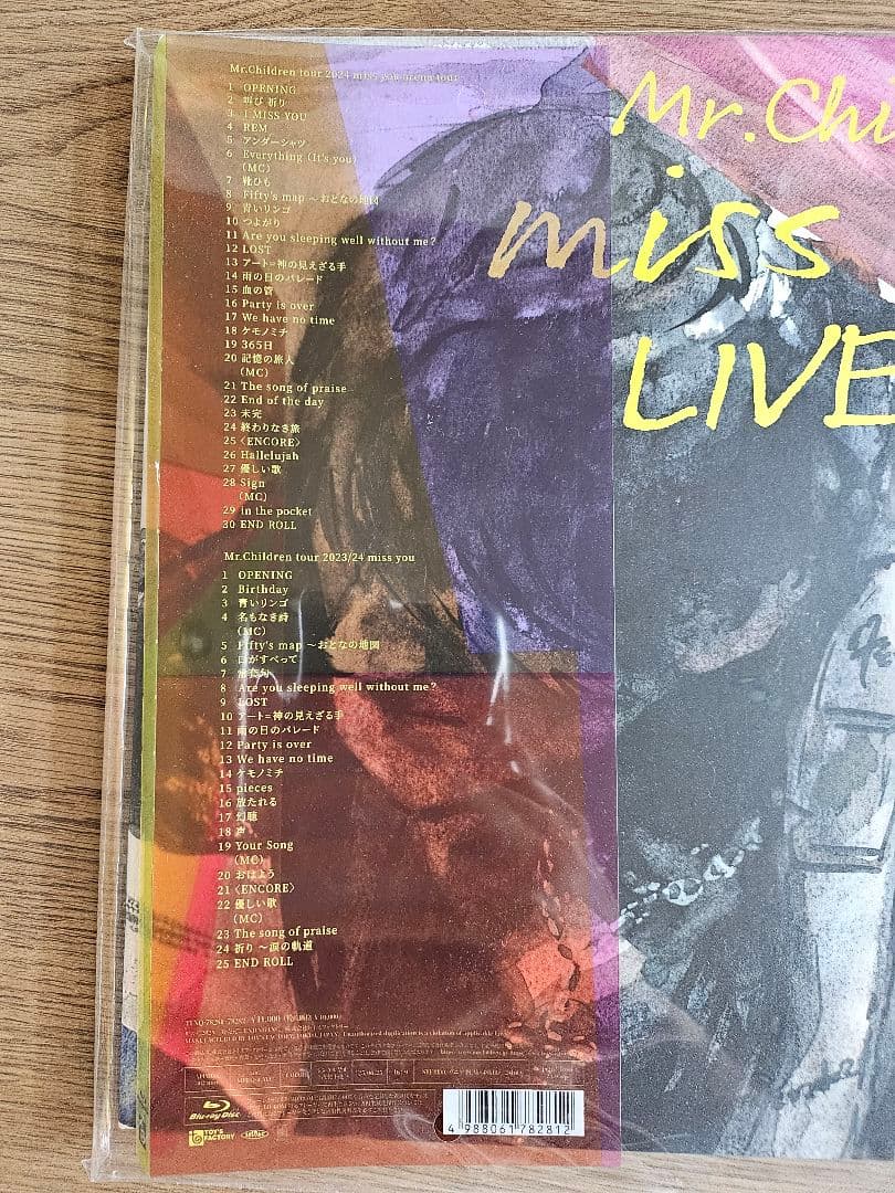 Mr.Children/miss you LIVE DVD〈4枚組〉 Mr.Children miss you LIVE