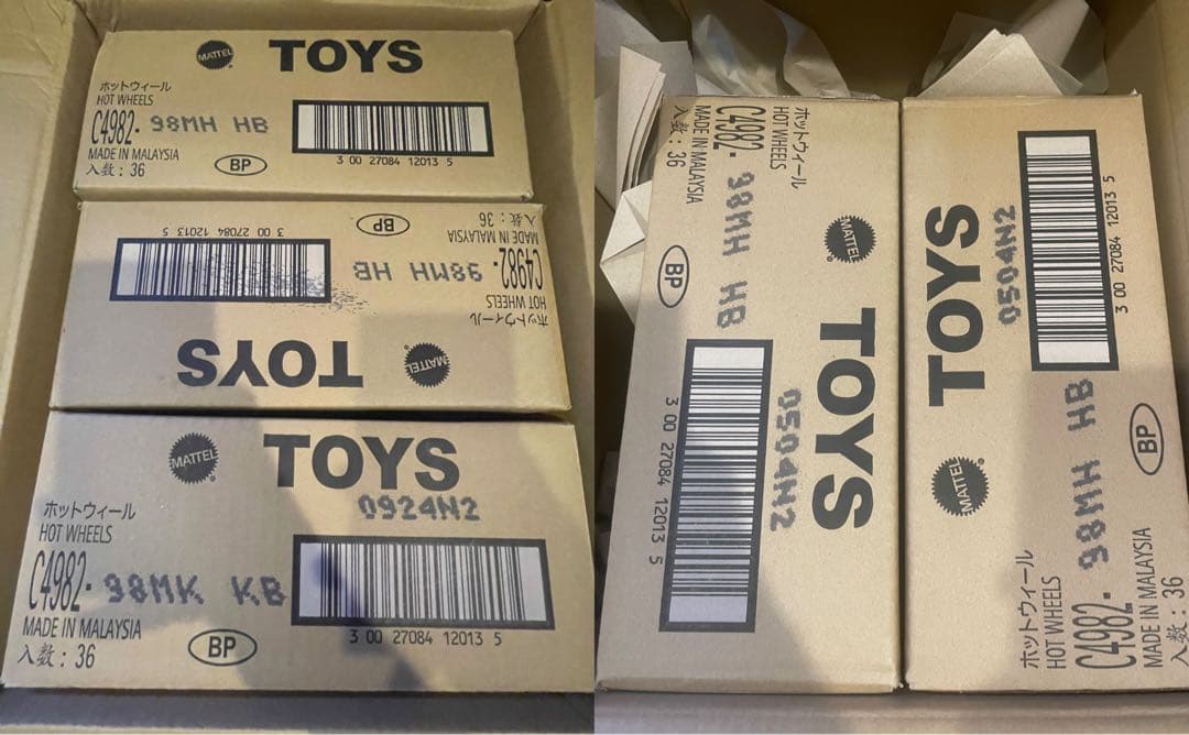 Hot Wheels 36台セット×5箱　合計180台 新品未開封