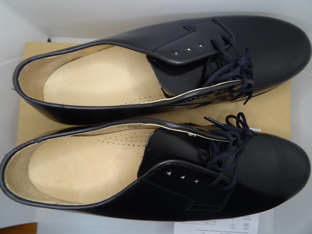 エ*オ様 新品チェコ軍オフィサーサービスシューズポストマンシューズ28.5cm黒