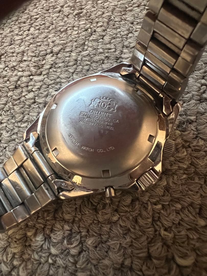 ORIENT 自動巻き時計 万年カレンダー黒文字盤